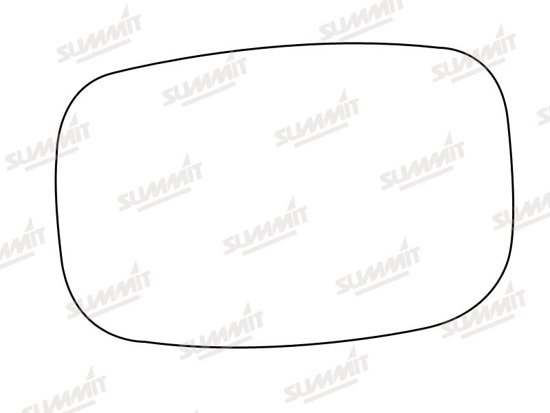 Summit Stick-On Standard Mirror Glass fits Ford Fiesta 94 on RHS - Summit Shop