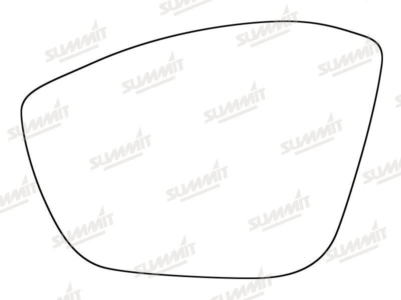 Summit Heated Base Plate With Standard Mirror Glass fits Peugeot 208 13 on RHS - Summit Shop