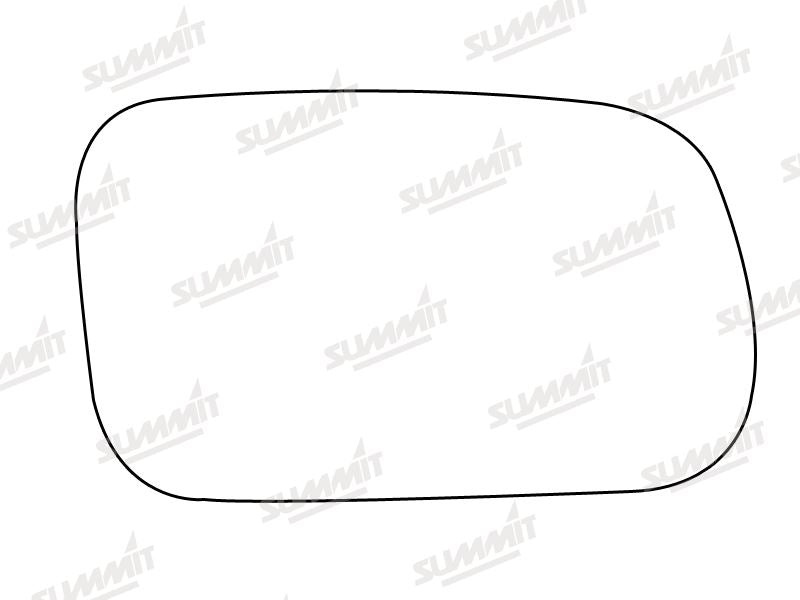Summit Stick-On Standard Mirror Glass fits Kia Mentor I II RHS - Summit Shop