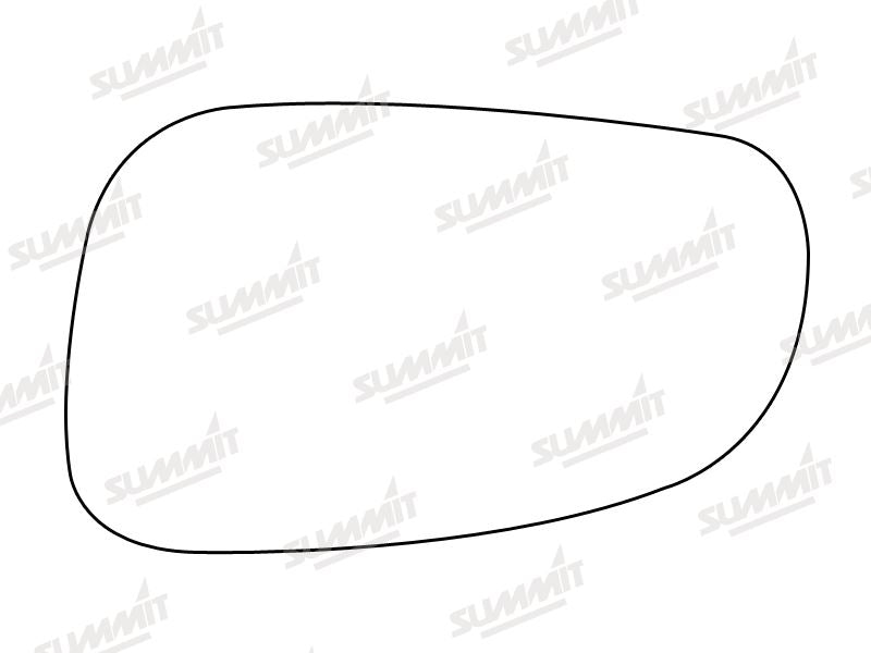Summit Stick-On Standard Mirror Glass fits Volvo S60 V70 00 on LHS - Summit Shop