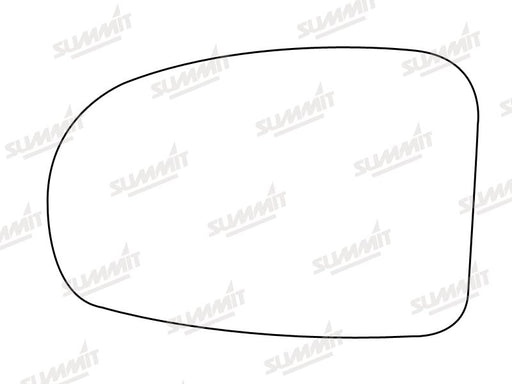 Summit Stick-On Standard Mirror Glass fits Toyota Avensis 08 on LHS - Summit Shop