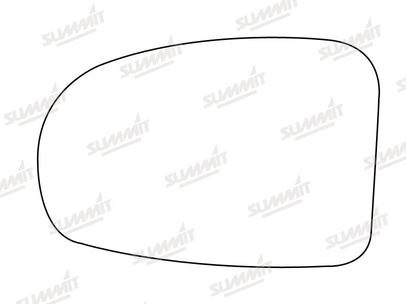 Summit Stick-On Standard Mirror Glass fits Toyota Avensis 08 on LHS - Summit Shop