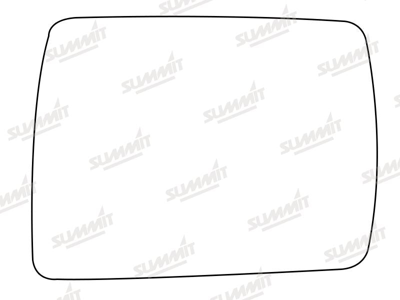 Summit Stick-On Standard Mirror Glass fits Daihatsu Fourtrak RHS - Summit Shop