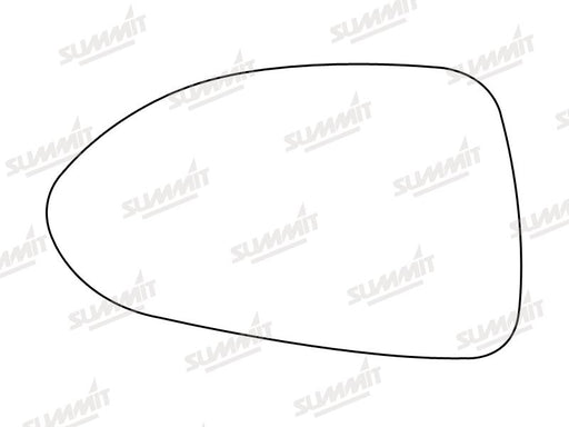 Summit Stick-On Standard Mirror Glass fits Vauxhall Corsa 07 on LHS - Summit Shop