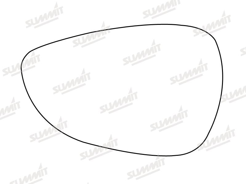 Summit Heated Base Plate With Standard Mirror Glass fits Ford Fiesta 09 on LHS - Summit Shop