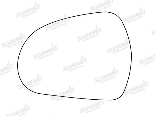 Summit Stick-On Standard Mirror Glass fits Peugeot 207 308 06 on LHS - Summit Shop