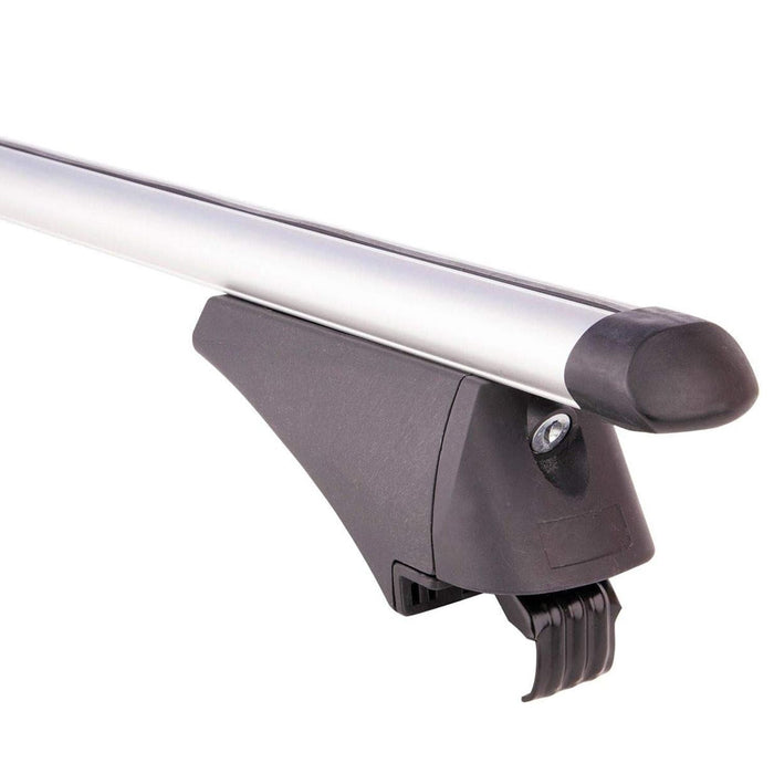 Summit SUM-005 Locking Roof Bars in Aluminium (Pair of) For Cars with Flush Rails - 1.35m, Silver - Summit Shop