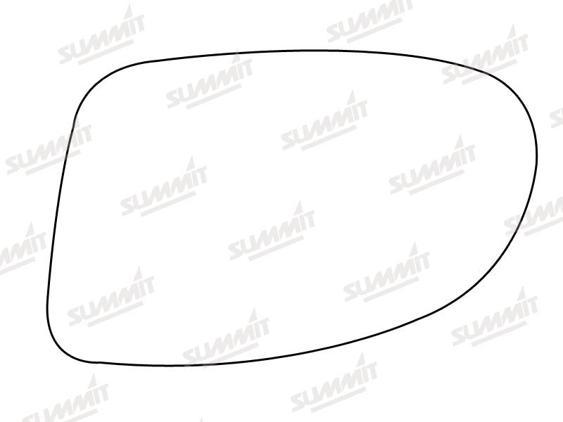 Summit Stick-On Standard Mirror Glass fits Vauxhall Omega LHS - Summit Shop