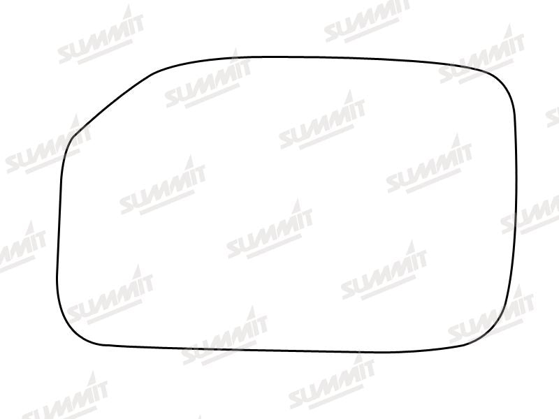 Summit Stick-On Standard Mirror Glass fits Peugeot 106 RHS - Summit Shop