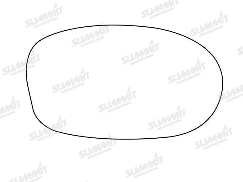Summit Stick-On Standard Mirror Glass fits Fiat Seicento RHS - Summit Shop