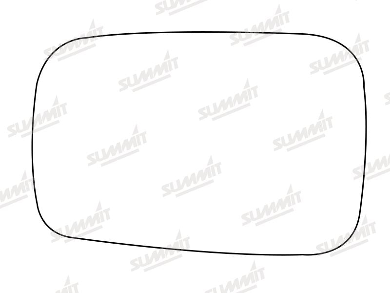 Summit Stick-On Standard Mirror Glass fits Hyundai Pony RHS - Summit Shop