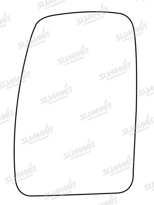 Summit Non-Heated Base Plate With Commercial Mirror Glass fits Renault Master 10 on LHS - Summit Shop