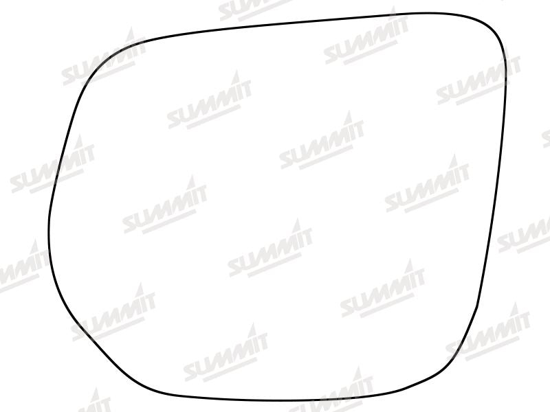 Summit Stick-On Standard Mirror Glass fits Isuzu D-Max 12 on LHS - Summit Shop