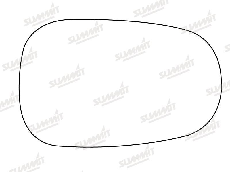 Summit Stick-On Anti Dazzle Mirror Glass fits Renault Megane LHS - Summit Shop