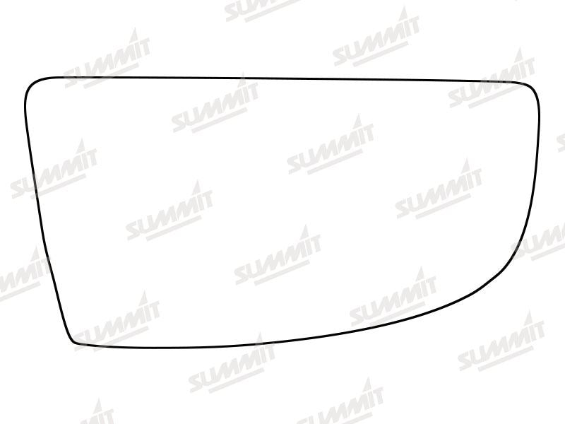 Summit Non-Heated Base Plate With Lower Blind-Spot Mirror Glass fits Ford Transit 14 to 16 RHS - Summit Shop