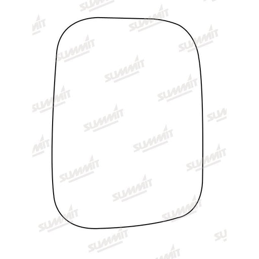 Summit Stick-On Commercial Mirror Glass fits Nissan Urvan RHS 79 to 95 - Summit Shop
