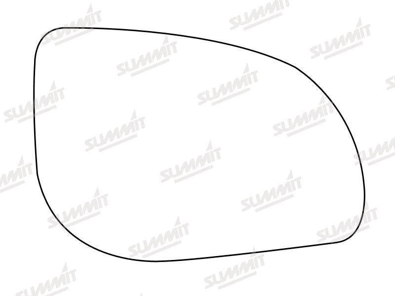 Summit Stick-On Standard Mirror Glass fits Hyundai i10 i20 09 on RHS - Summit Shop