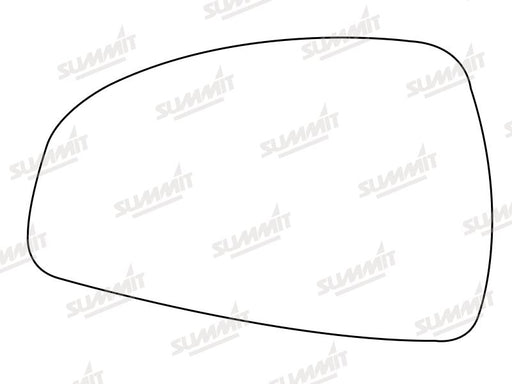 Summit Stick-On Aspheric Mirror Glass fits Audi TT 06 to 14 LHS - Summit Shop