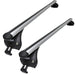 Summit SUP-957C Premium Integrated Railing Bar for Cars with Running Rails, Aluminium, Set of 2 - Summit Shop