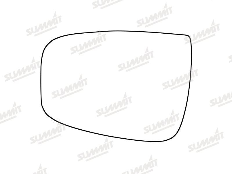 Summit Stick-On Standard Mirror Glass fits Hyundai IX20 10-20 LHS - Summit Shop