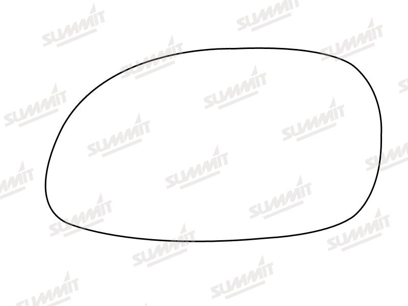 Summit Stick-On Standard Mirror Glass fits Honda Civic LHS - Summit Shop