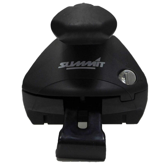 Summit SUP-957D Premium Integrated Railing Bar for Cars with Running Rails, Aluminium, Set of 2 - Summit Shop