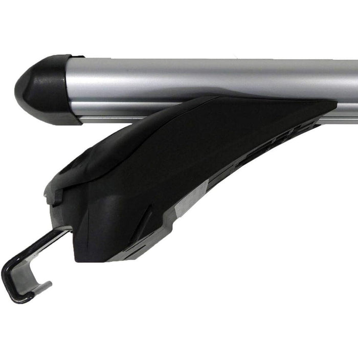 Summit SUP-957D Premium Integrated Railing Bar for Cars with Running Rails, Aluminium, Set of 2 - Summit Shop