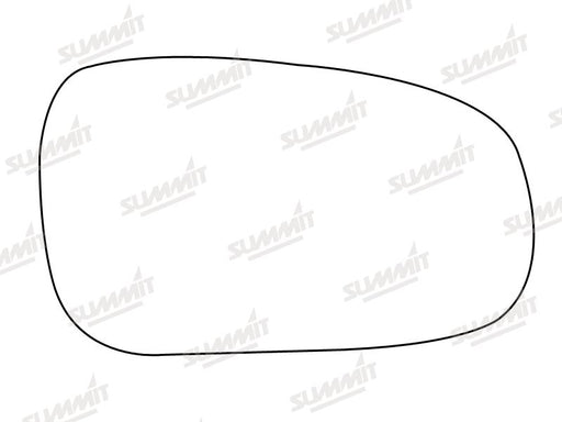 Summit Stick-On Standard Mirror Glass fits Honda Civic 96 to 01 RHS - Summit Shop