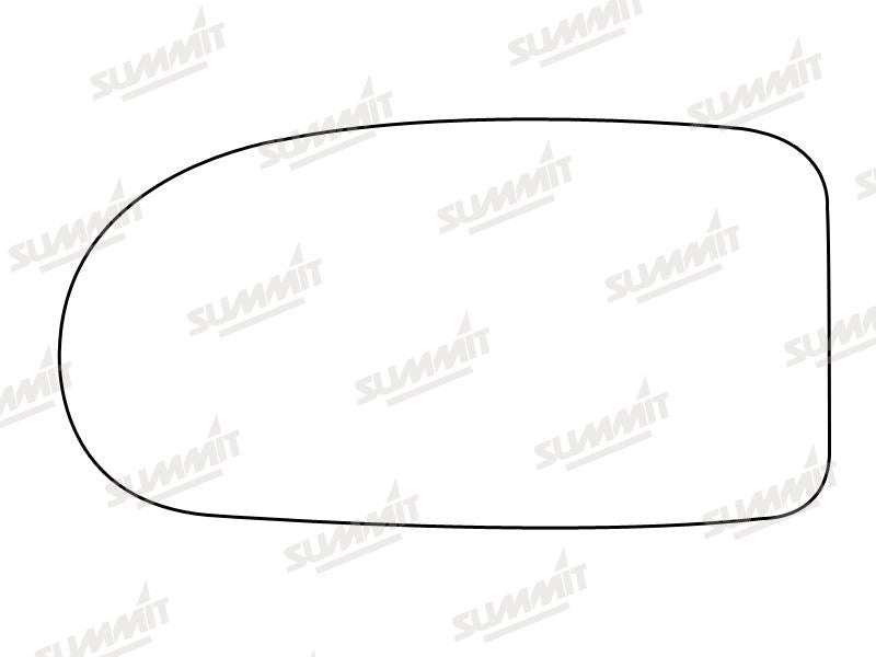 Summit Stick-On Standard Mirror Glass fits Daewoo Nubira LHS - Summit Shop