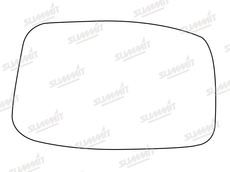 Summit Stick-On Standard Mirror Glass fits Peugeot 807 02 on RHS - Summit Shop