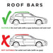 Summit Premium Aluminium Roof Bars fits Kia Sportage 1994-2004 Suv 3-dr with Raised Rails - Summit Shop