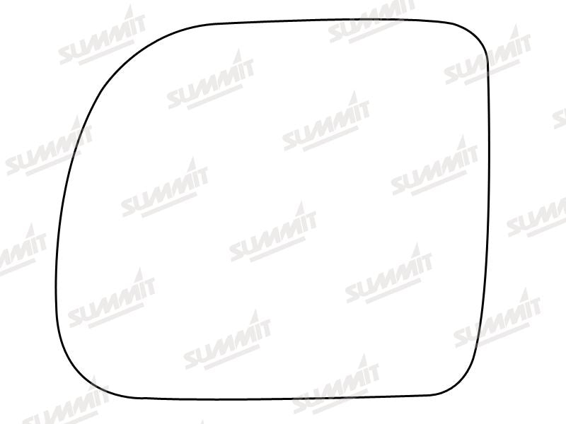 Summit Stick-On Standard Mirror Glass fits Renault Kangoo 98 on LHS - Summit Shop