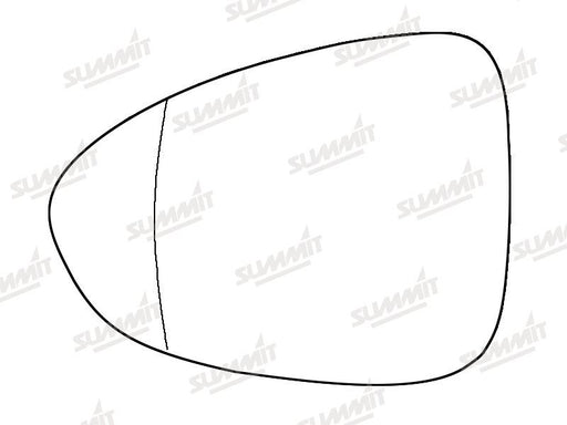 Summit Stick-On Aspheric Mirror Glass fits Vauxhall Zafira Tourer LHS - Summit Shop