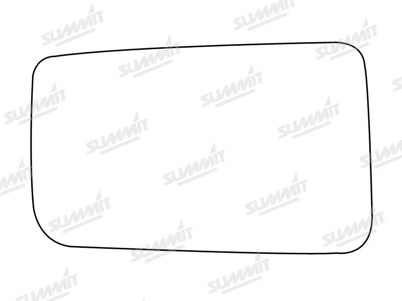Summit Stick-On Standard Mirror Glass fits Citroen BX Peugeot 309, 405 505 LHS - Summit Shop