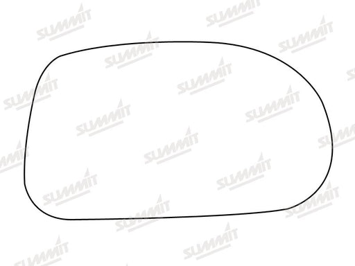 Summit Stick-On Standard Mirror Glass fits Fiat Bravo Brava 95 to 01 RHS - Summit Shop