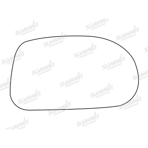 Summit Stick-On Standard Mirror Glass fits Fiat Bravo Brava 95 to 01 RHS - Summit Shop