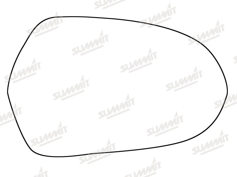 Summit Stick-On Standard Mirror Glass fits Audi A6 12 on RHS - Summit Shop