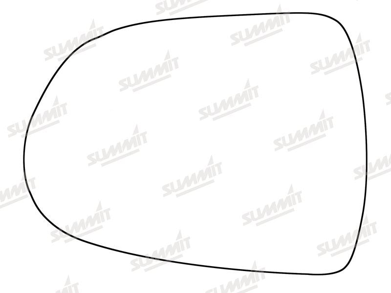 Summit Stick-On Standard Mirror Glass fits Hyundai i40 12 on LHS - Summit Shop