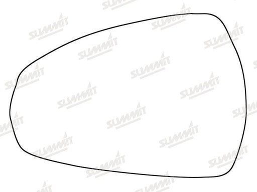 Summit Stick-On Standard Mirror Glass fits Audi A3 13 on LHS - Summit Shop