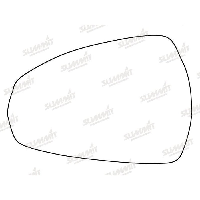 Summit Stick-On Standard Mirror Glass fits Audi A3 13 on LHS - Summit Shop