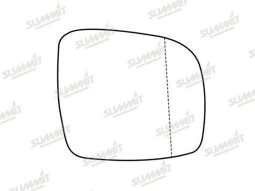 Summit Stick-On Aspheric Mirror Glass fits Chrysler Grand Voyager 07 to 17 RHS - Summit Shop
