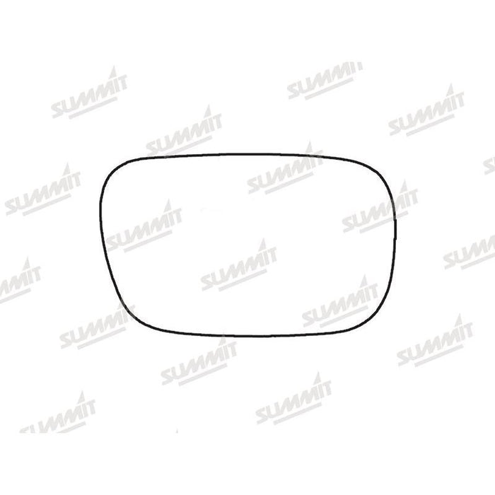 Summit Stick-On Standard Mirror Glass fits Lexus IS200 00 to 05 LHS - Summit Shop