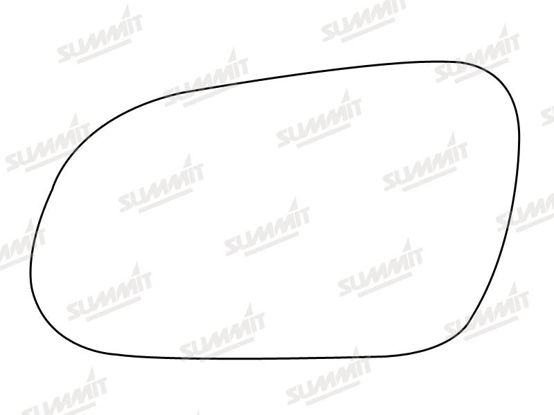 Summit Heated Base Plate With Standard Mirror Glass fits VW Fox 05 on LHS - Summit Shop