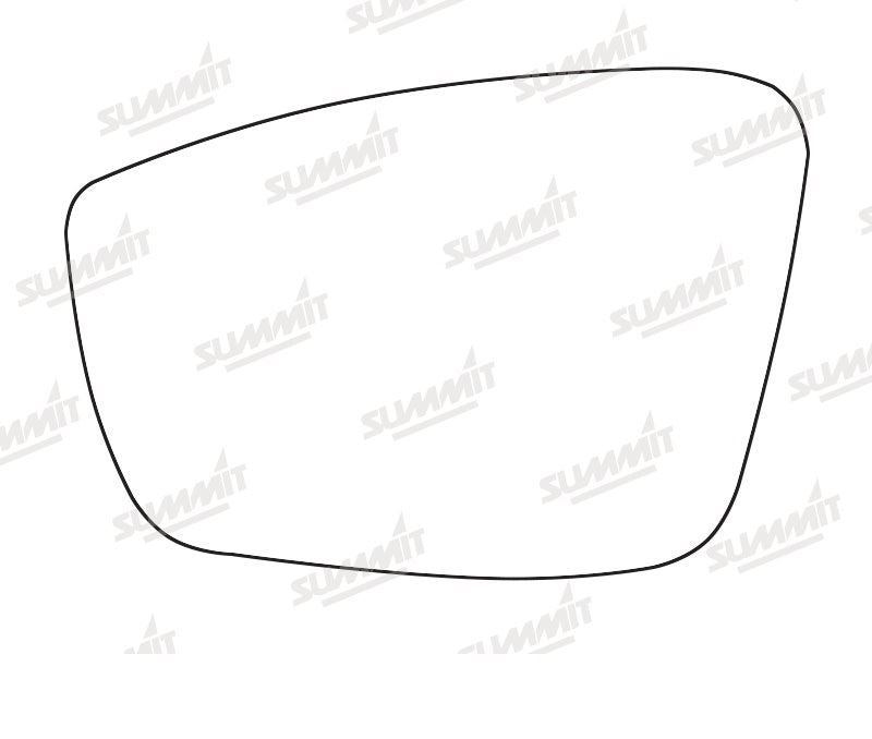 Summit Stick-On Standard Mirror Glass fits VW Up 12 on LHS - Summit Shop