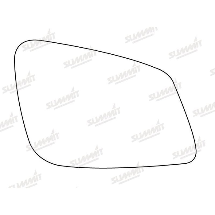 Summit Stick-On Standard Mirror Glass fits BMW 5 Series 10 on RHS - Summit Shop