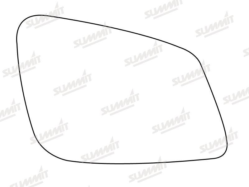 Summit Stick-On Standard Mirror Glass fits BMW 5 Series 10 on RHS - Summit Shop