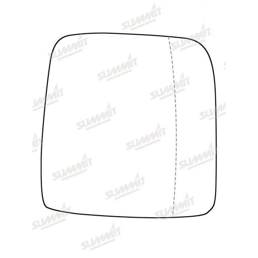 Summit Heated Base Plate With Commercial Mirror Glass fits & Integrated Lower Blind Spot Vauxhall Vivaro 14 on RHS - Summit Shop