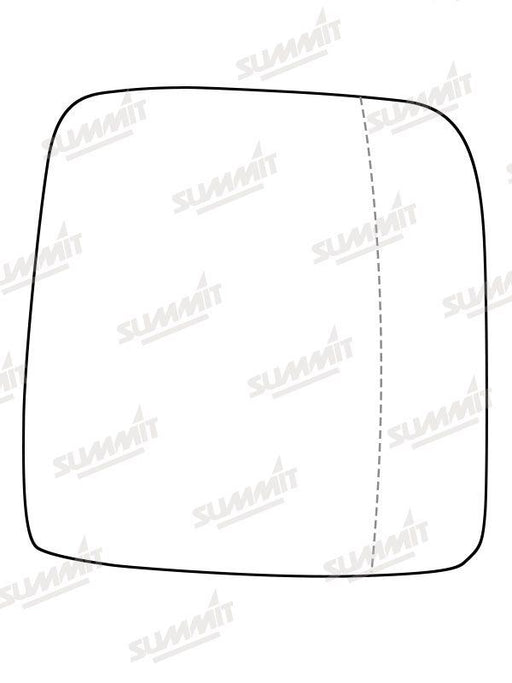 Summit Heated Base Plate With Commercial Mirror Glass fits & Integrated Lower Blind Spot Vauxhall Vivaro 14 on RHS - Summit Shop