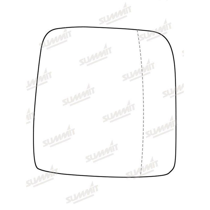 Summit Heated Base Plate With Commercial Mirror Glass fits & Integrated Lower Blind Spot Vauxhall Vivaro 14 on RHS - Summit Shop