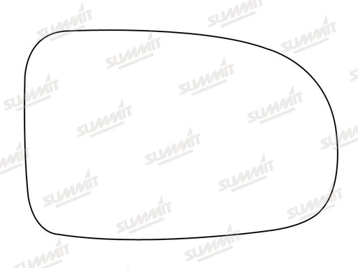 Summit Non-Heated Base Plate With Standard Mirror Glass fits Vauxhall Corsa / Corsa C 00 to 05 RHS - Summit Shop